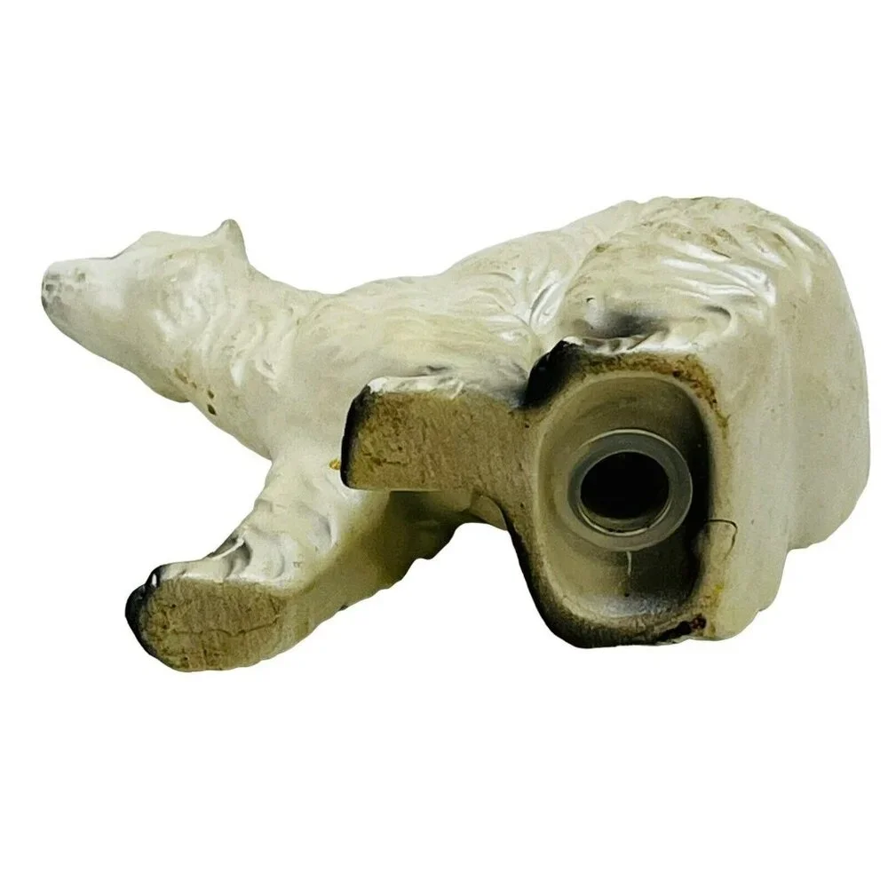 Vintage Polar Bear Salt Pepper Shakers Ceramic 3‎ inch READ
